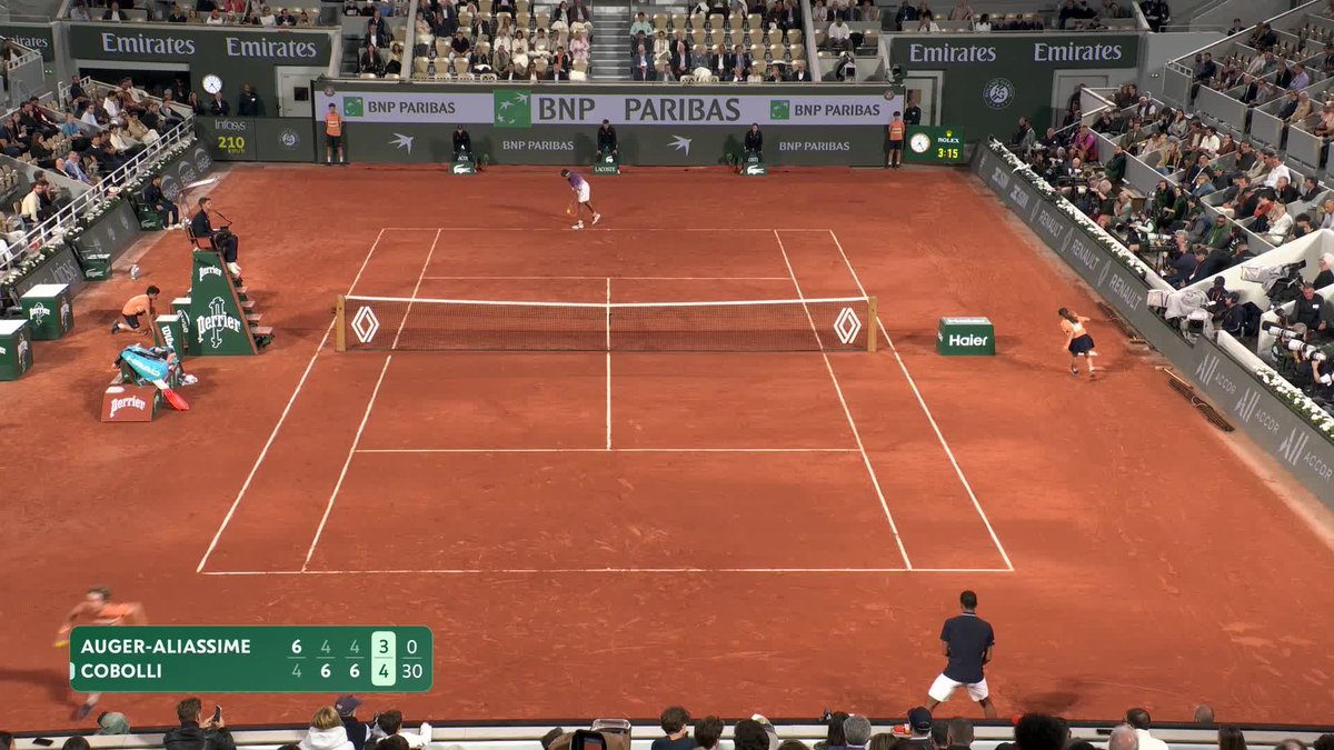 Flavio with a fierce forehand 😱 #RolandGarros