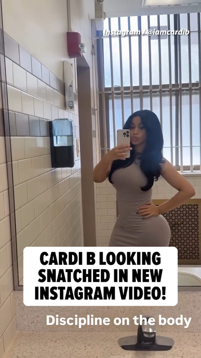 🤩 Cardi B is showing off her snatched bod in a new IG story, with text saying "discipline on the body"