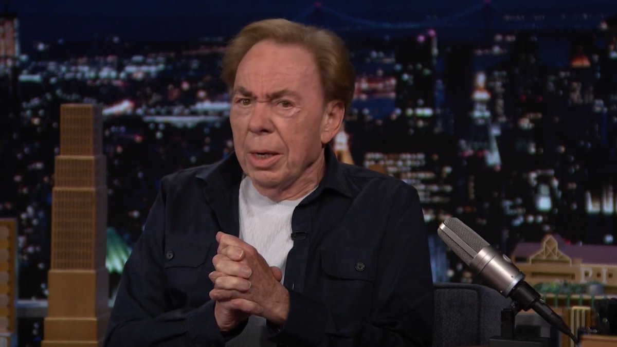 Lord Andrew Lloyd Webber (Andrew Lloyd Webber) overheard a mom threatening to take her son to a Lord Andrew Lloyd Webber show if he didn’t behave 🤣 #FallonTonight