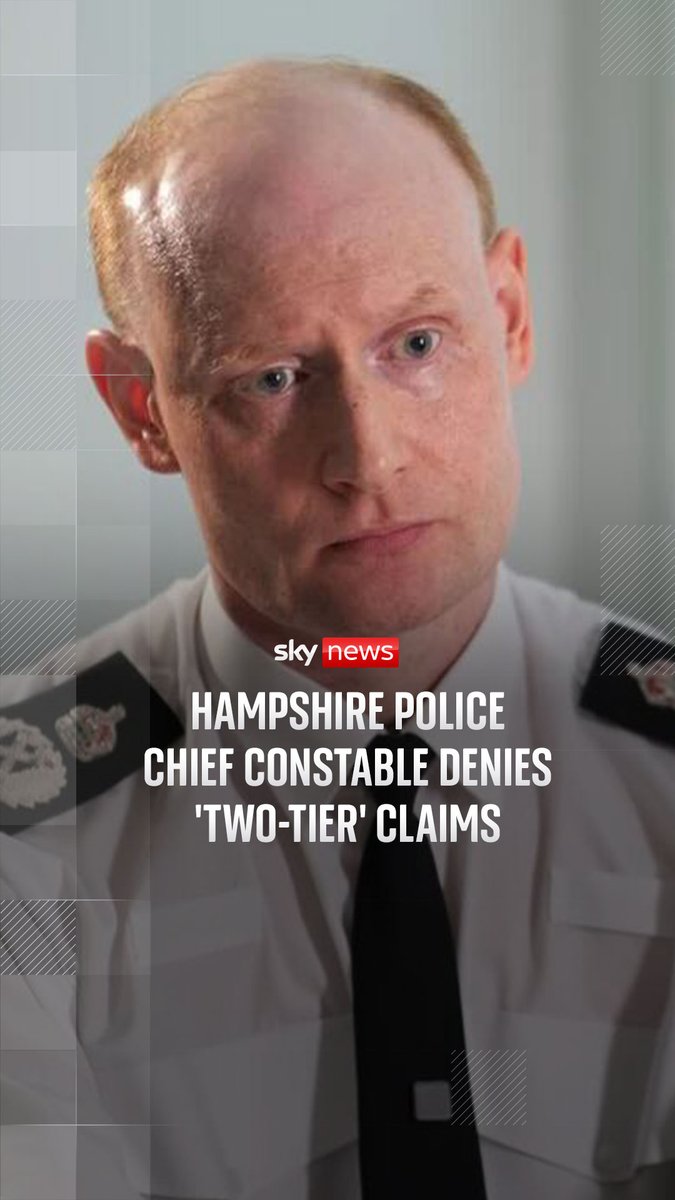 Sky News asks Hampshire's Chief Constable Alexis Boon whether policing is "anti-white" after the Henry Nowak case. Jason Farrell reports ⬇️ Read more: