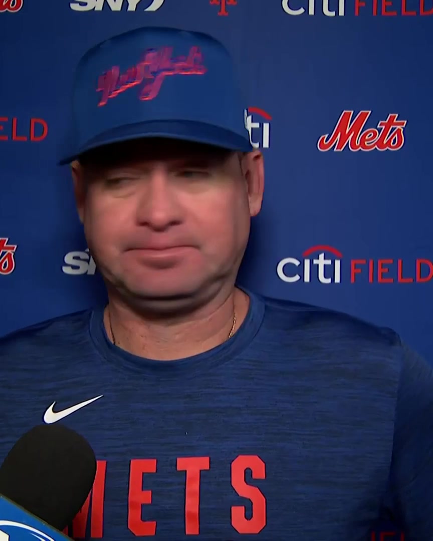 "He's too talented, we need to see consistency with him throwing strikes" Carlos Mendoza on his message to Jonah Tong when the Mets sent him to Triple-A:
