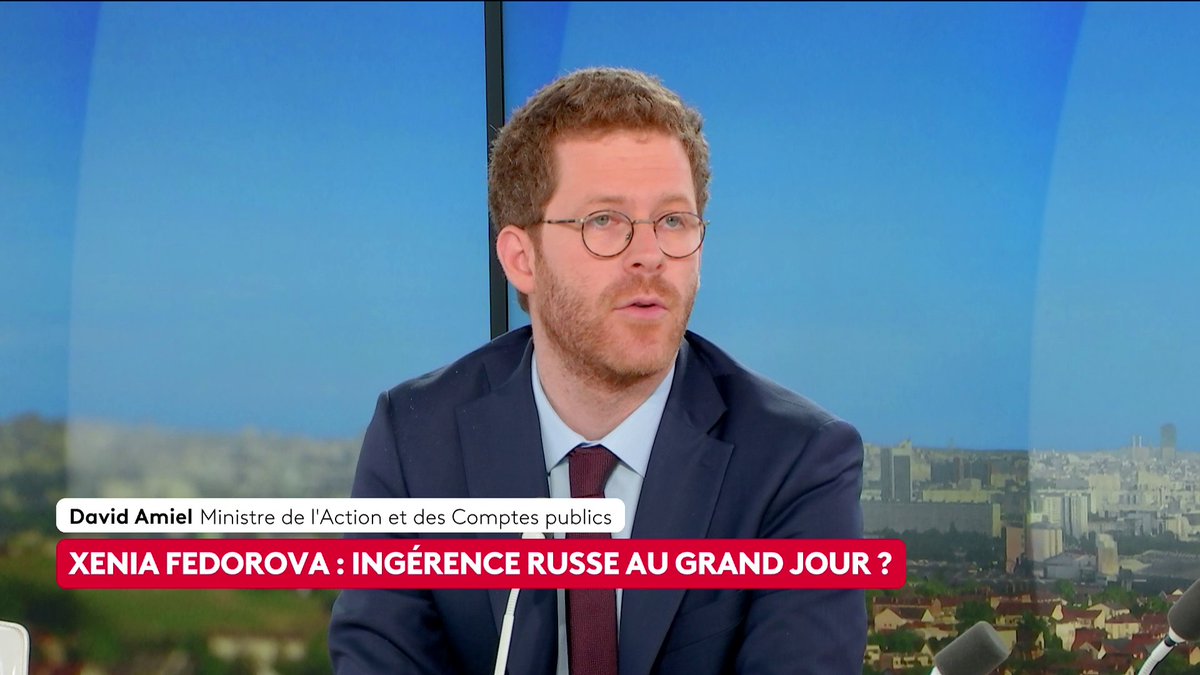 🔴 🗣️ Xenia Fedorova : "Il est évident que cette personne sert la soupe aux intérêts du Kremlin et de Poutine à longueur de colonnes et de journaux télévisés", considère David Amiel, ministre de l'Action et des Comptes publics. #ToutEstPolitique #Canal16