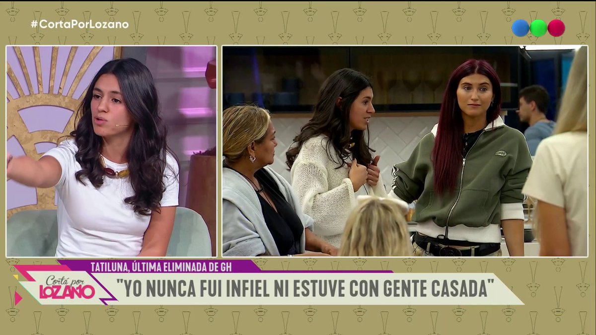 "No fui infiel ni estuve con gente casa" 💬 Tatiluna se defiende de las acusaciones Mirá #CortaPorLozano ahora en Telefe con VL 💚 🏳️‍🌈 🇦🇷