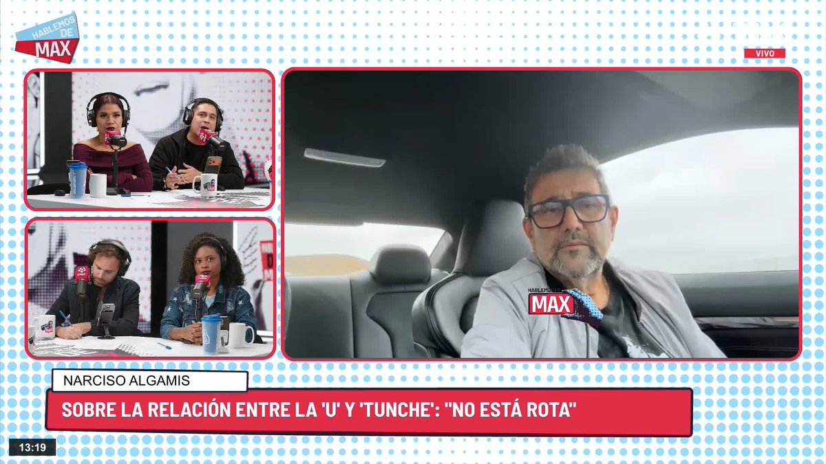 🎙️Narciso Algamis: "NO ME HAN SONDEADO CLUBES GRANDES". "A MÍ ME GUSTARÍA QUE SE QUEDE EN LA U". #HablemosDeMAX Ingresa al programa 👉🏽 📅 De lunes a jueves a la 12:30 p.m.