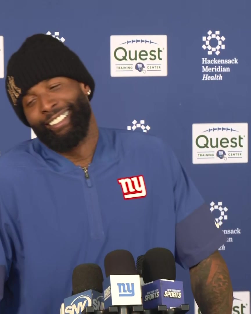 "Feels great - pretty surreal feeling. I came here to earn it." Odell Beckham Jr. on his journey in life and his joy in returning to the Giants: