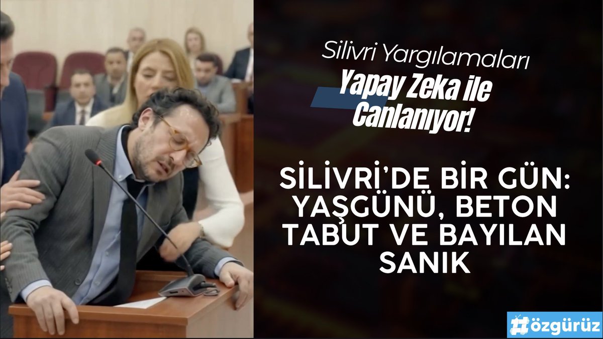 🤖 Silivri yargılamaları yapay zeka ile canlanıyor, SİLİVRİ'DEN YAYIN devam ediyor! SİLİVRİ’DE BİR GÜN: YAŞGÜNÜ, BETON TABUT VE BAYILAN SANIK Şimdi tamamını YouTube'dan izleyebilirsiniz:
