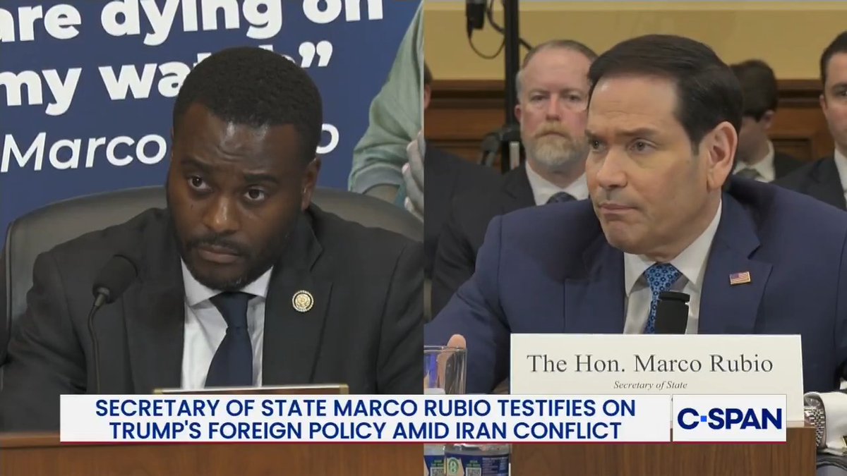.Congressman Gabe Amo: "Before slashing food aid programs, did you conduct any analysis whatsoever on how many American jobs would be lost?" Secretary Rubio: "American foreign aid programs are not a jobs o program." Amo: "So you're ok with hurting the farmers in your homestate?"