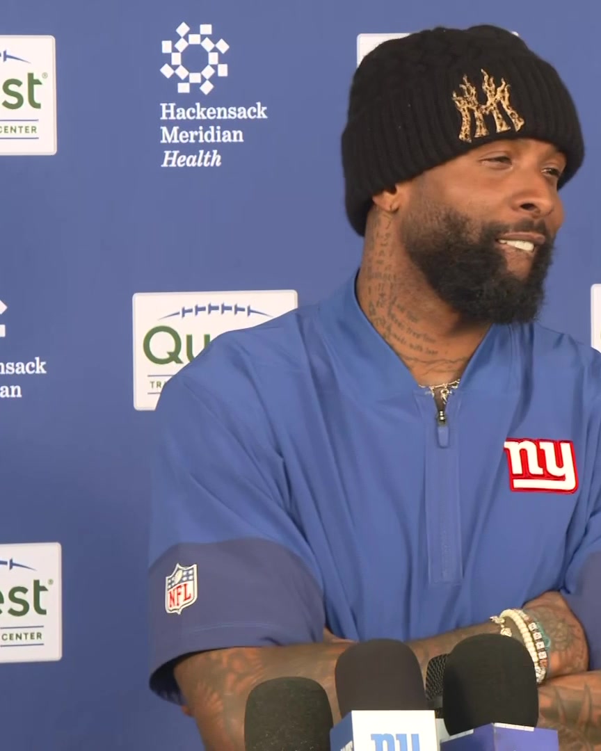 Odell Beckham Jr. talks about how badly he wants to win for John and the Mara family: "This family brought me in, they gave me my first opportunity...this is my squad"
