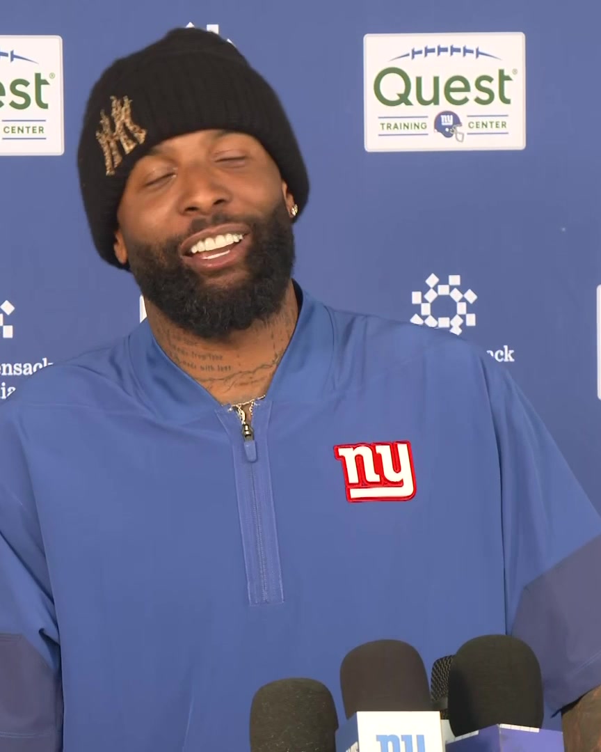 "Even when I wasn't here, I was hitting him up like, 'Yo, I know how [the media] is'...I know all the things to do and I know all the things NOT to do" Odell Beckham Jr. on the support he can provide for Malik Nabers: