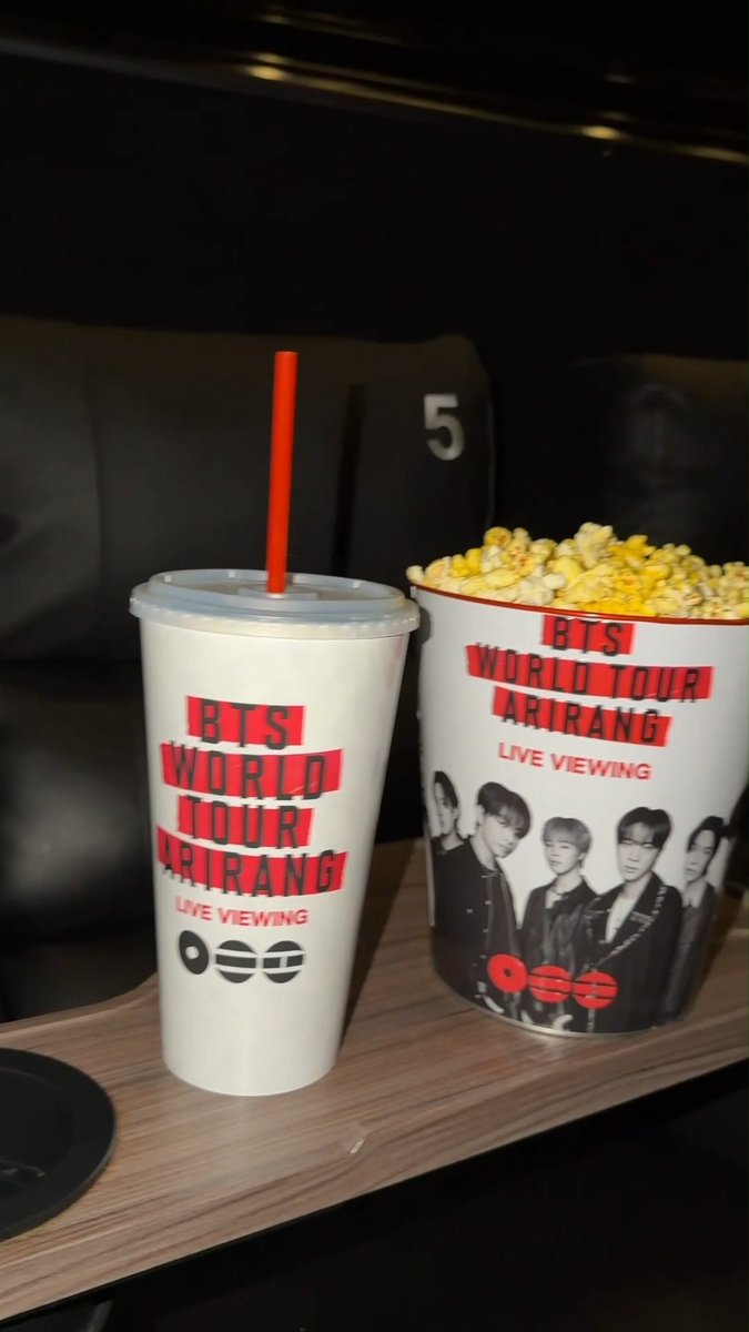 ARMY, this one’s for you! Our BTS WORLD TOUR ‘ARIRANG’ LIVE VIEWING merch is now available in theatres! 🍿