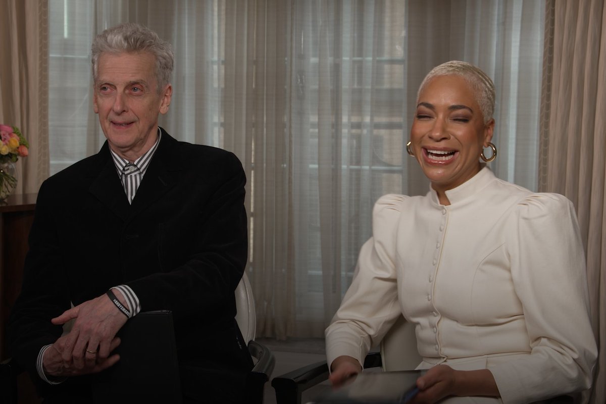 Buckle up. Peter Capaldi talks his car chase scene with Cush Jumbo. #CriminalRecord — Now Streaming