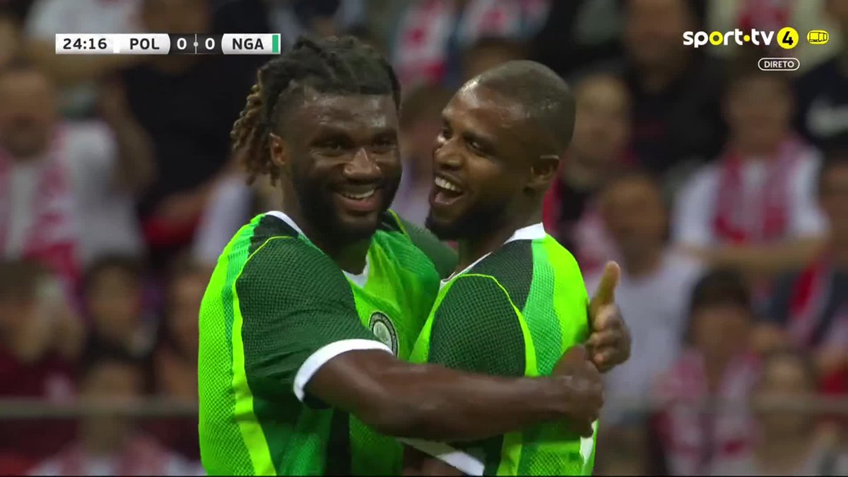 Terem Moffi OUVRE LE SCORE face à la Pologne en amical. 🇳🇬🦅⚽️ Le Nigeria et la Pologne font 1-1 à l’heure actuelle. 🎥 (sport tv)