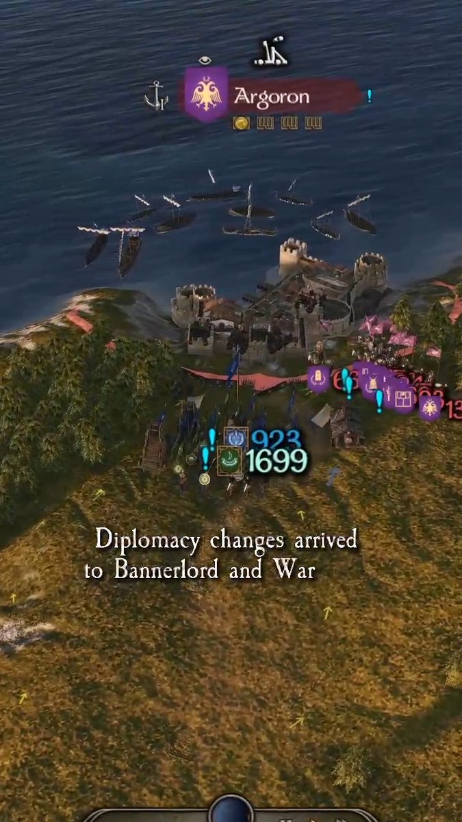 Diplomacy changes arrived to Bannerlord and War Sails 🔥 Improved alliances, smarter war decisions, and updated trade agreements are now part of your journey in Calradia! #mountandblade #bannerlord #warsails