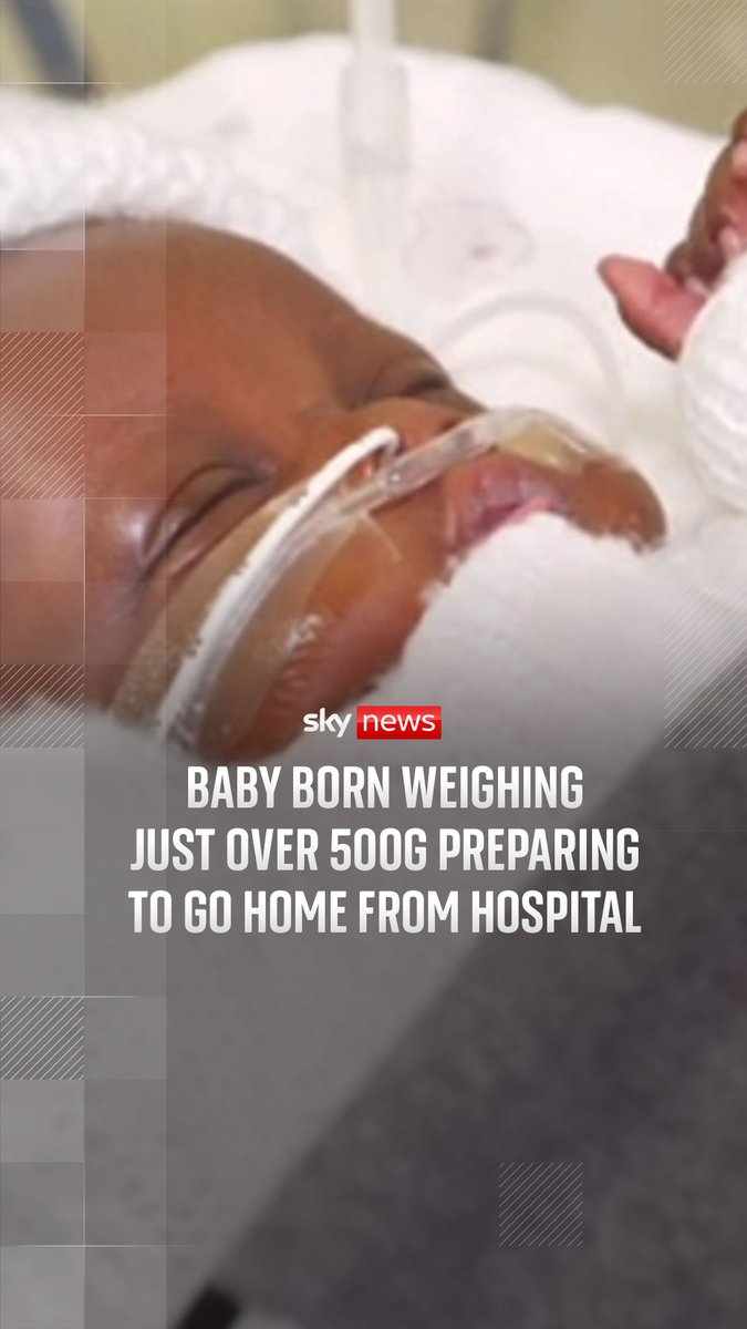 Isaac was born extremely premature in February at 22 weeks and three days, weighing just 555 grams. He's believed to be one of the smallest surviving babies born at University Hospital Coventry. @SkySarahJane reports ⬇️ Maternity care in focus: