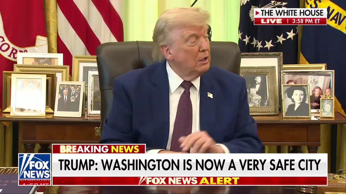 NEW: President Trump gives an exclusive first glimpse of the newly reconstructed Lincoln Reflecting Pool. Trump shows off its massive scale by comparing it to some of America's most iconic skyscrapers — the Freedom Tower, the Empire State Building, and the Sears Tower.