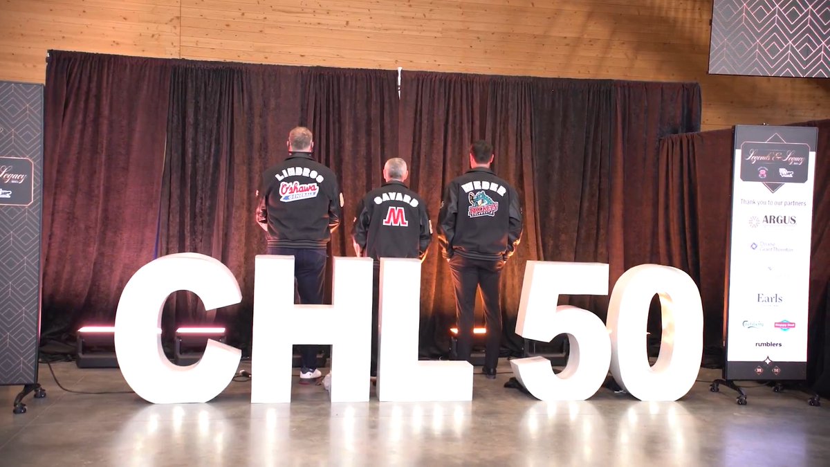 THOSE👏 JACKETS👏 Last weekend, #WHLAlumni Connor Bedard (Regina Pats) and Shea Weber (Kelowna Rockets) were presented with commemorative jackets after being named on the Canadian Hockey League's Top 50 Players of the Last 50 Years list. #MemorialCup