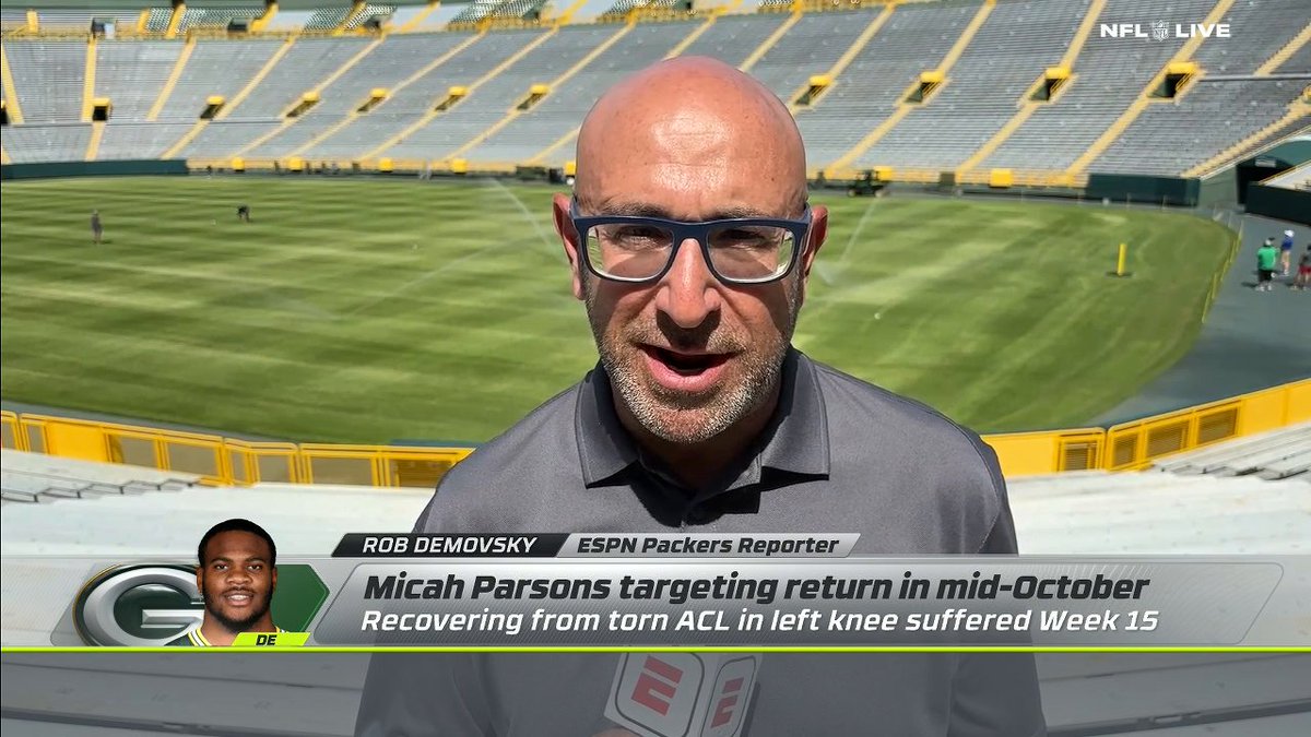 .Rob Demovsky provides an injury update on Micah Parsons and gives a possible timetable for his return from his ACL injury 🏈