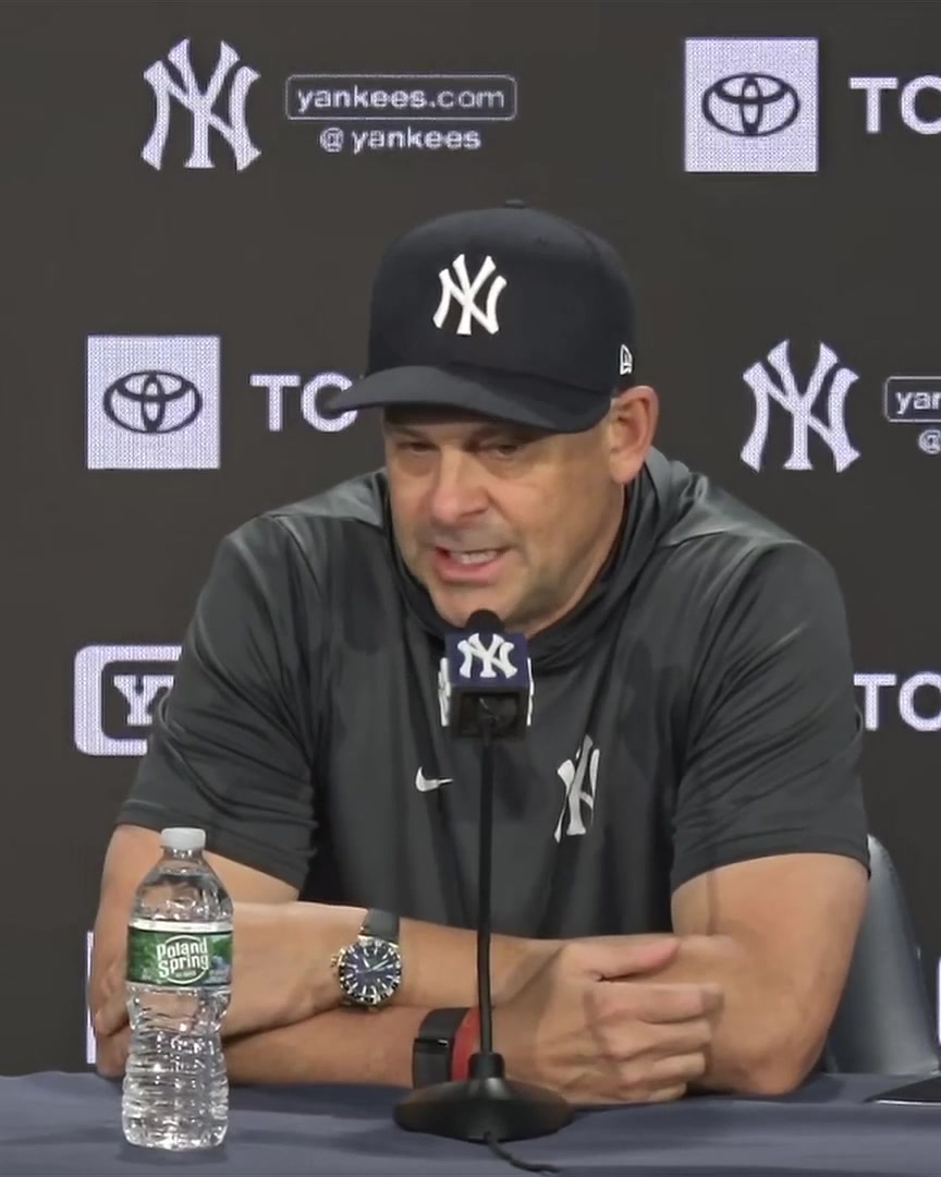 "We sucked last June for two weeks. But there are factors in that. You don't get to pick when you're the most whole throughout the year. Had we been a little different in June, it wouldn't have happened that. It's all annoying." Aaron Boone on the "June Swoon" narrative
