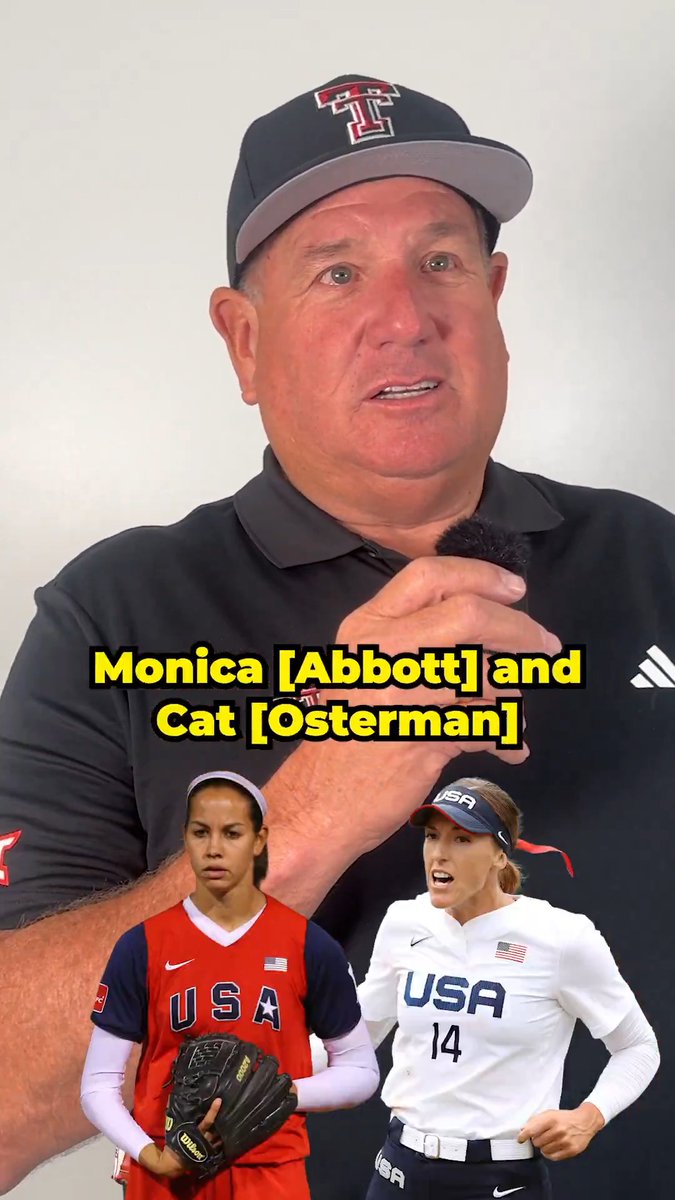 “There’s so many, if you’re talking hitter…” 🤔🐐 Texas Tech Softball head coach Gerry Glasco names his GOAT of softball … and then seven more. #WCWS