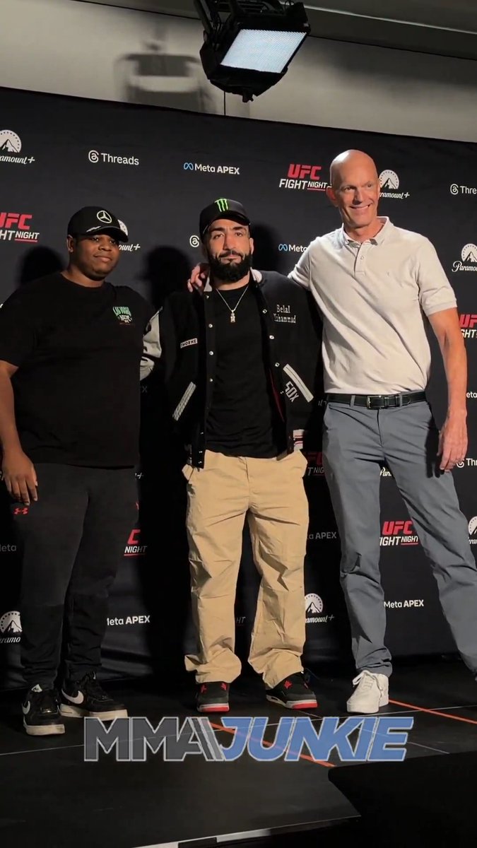 Belal Muhammad gets his jacket for 50 clean UFC drug tests ahead of Saturday's #UFCVegas118 main event.