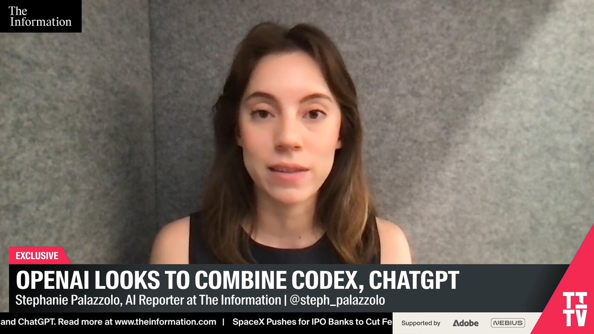 Exclusive: OpenAI is planning to combine Codex and ChatGPT. “They are gearing up to release this so-called super app in the upcoming weeks.” “The company has basically been saying, all right, if we know Codex is better [than ChatGPT], why not bring the Codex capabilities inside of ChatGPT…” —Stephanie Palazzolo