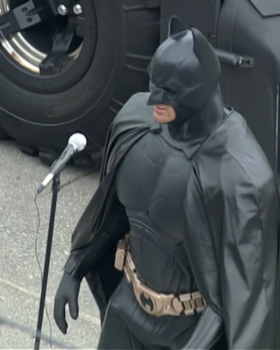 Bruce Wayne was supposed to give the command, but this guy showed up instead.