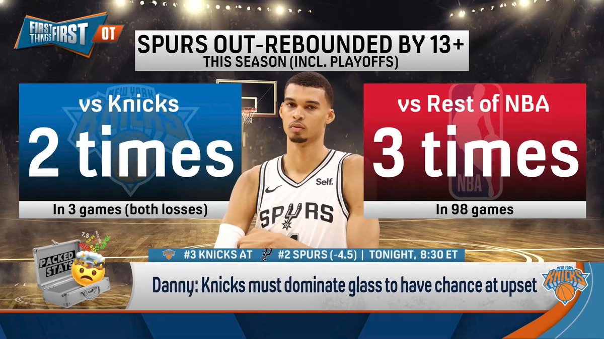 “If they are gonna have a chance to win in these NBA Finals… [the Knicks] are gonna need to out-rebound the Spurs because that is where they had the biggest success in the regular season.” Danny Parkins has the stat to back it up: