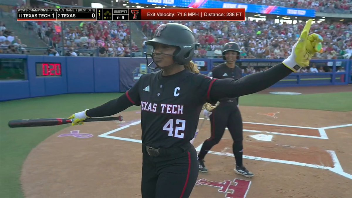 Texas Tech gets on the board first 💥