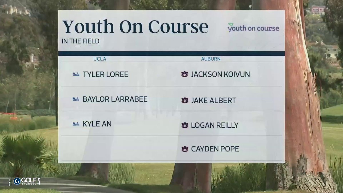 SEVEN of the 10 players teeing it up in the National Championship Match are Youth on Course alumni. An incredible program has resulted in incredible results 👏