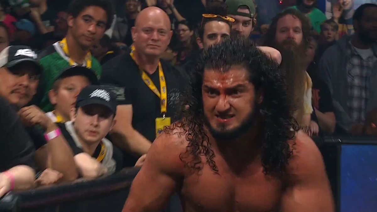 AEW World Champion Maxwell Jacob Friedman™️ got out of the way of @RUSHToroBlanco JUST in time! Watch #AEWDynamite LIVE on TBS & HBO Max
