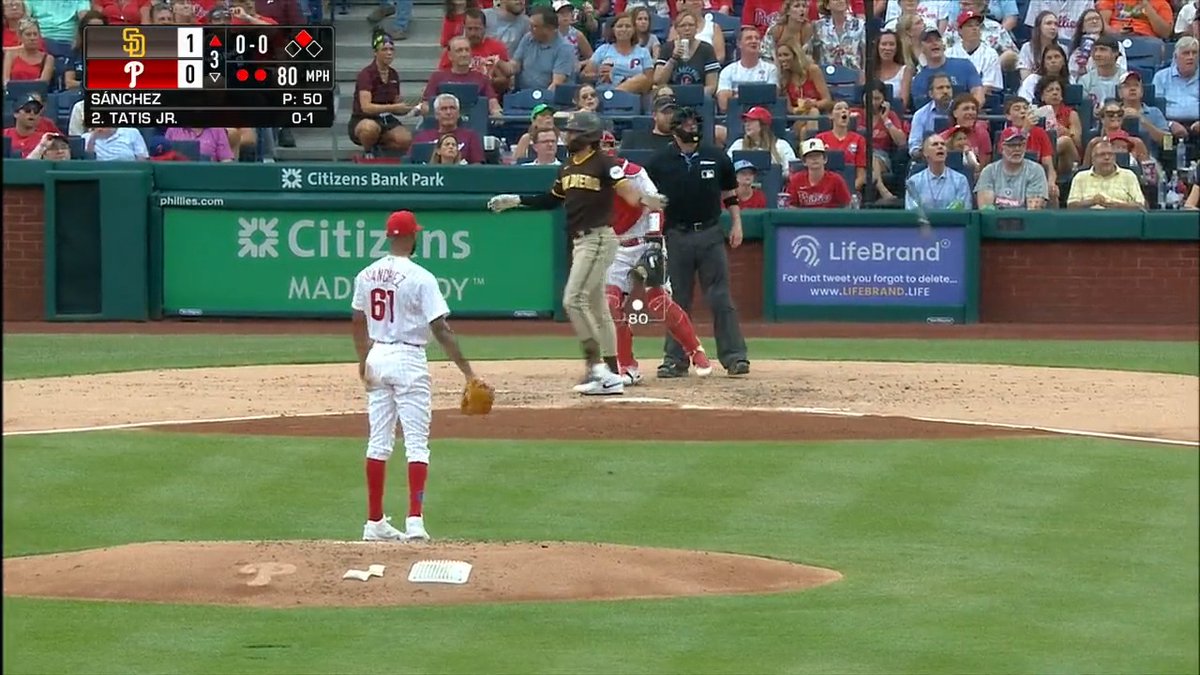 FERNANDO TATIS JR. ENDS CHRISTOPHER SANCHEZ’S SCORELESS STEAK WITH HIS SECOND HOME RUN OF THE YEAR