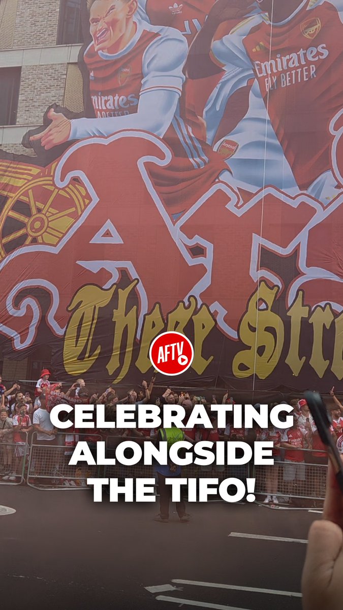 Watching parade alongside the famous tifo 😎 #AFTV