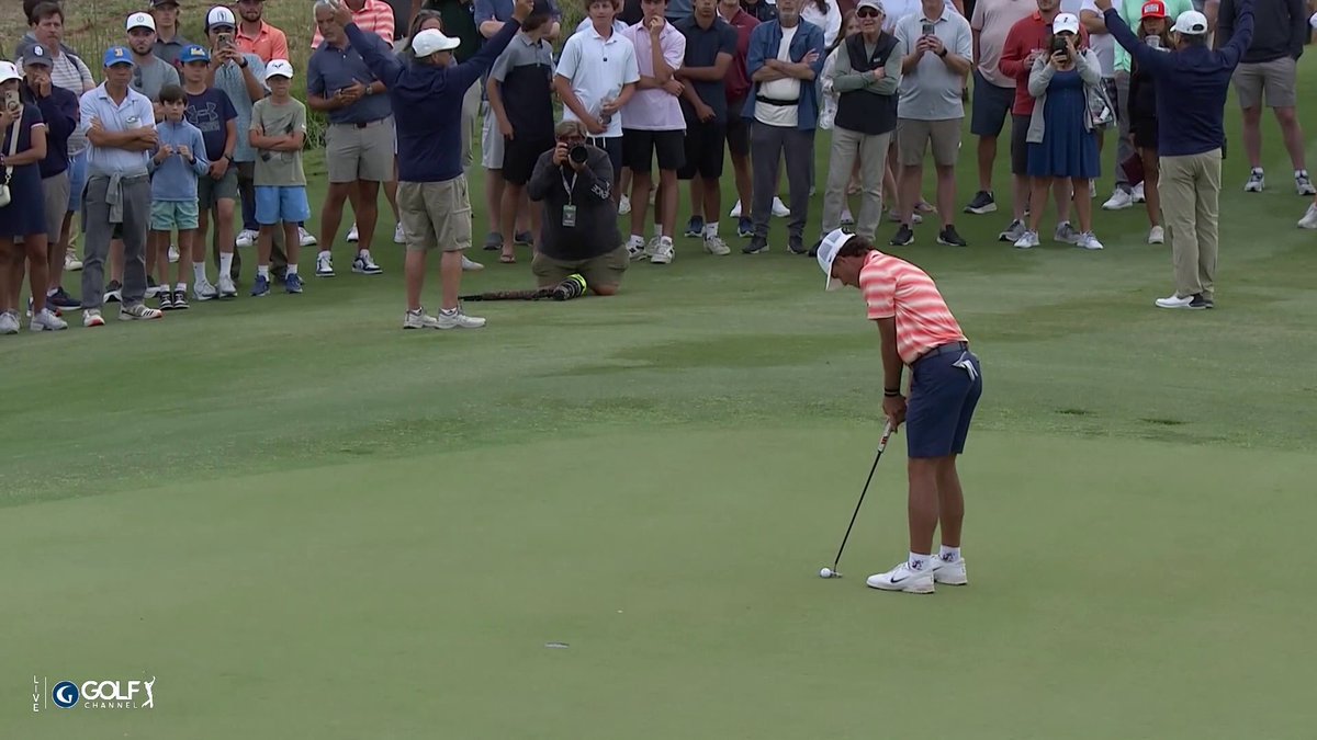 FIST PUMPS FOR KOIVUN! The No. 1 amateur in the world wins 4 and 3. Auburn Men's Golf is now one point away from winning the championship!