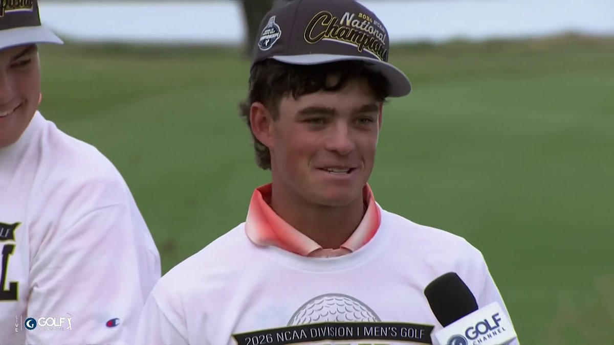 What's next for Jackson Koivun after winning another national championship? Auburn head coach, Nick Clinard, starts a "one more year" chant 🤣