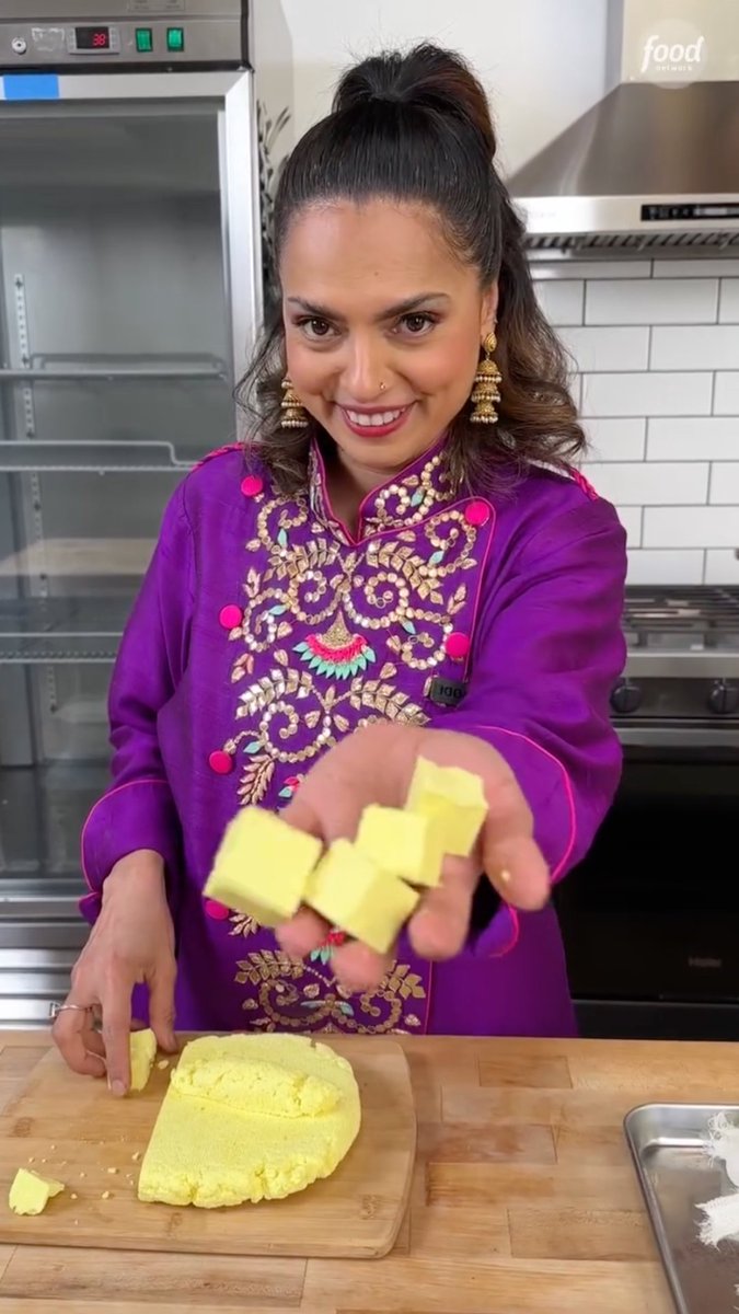 Homemade Paneer has us like 😲😲 Use it in Maneet Chauhan's Saag Paneer and so much more! Watch Maneet on #BBQBrawl Mondays at 9|10c. Get the recipes for Paneer: and Saag Paneer: