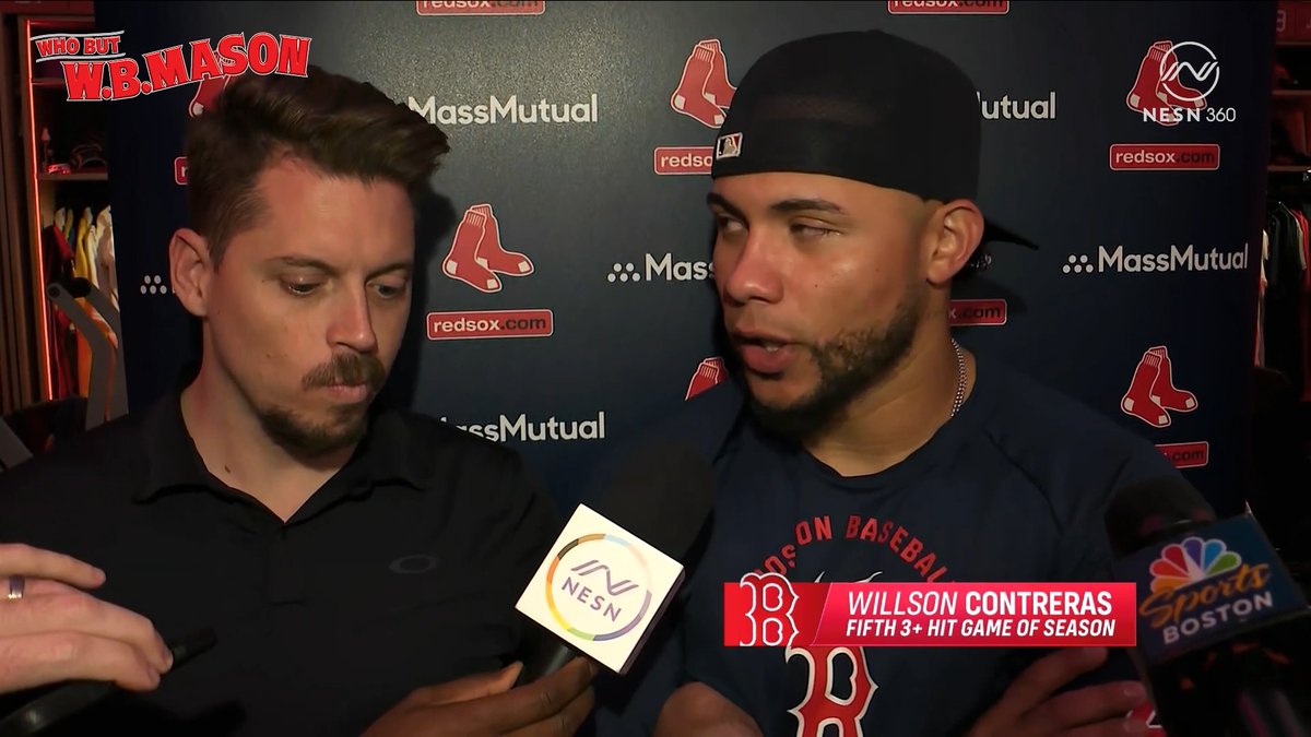 Willson Contreras on the Red Sox win: "Much needed...I see a lot of people talking sh*t about us, you have to take that personally." 🎙️ Presented by W.B. Mason Co.