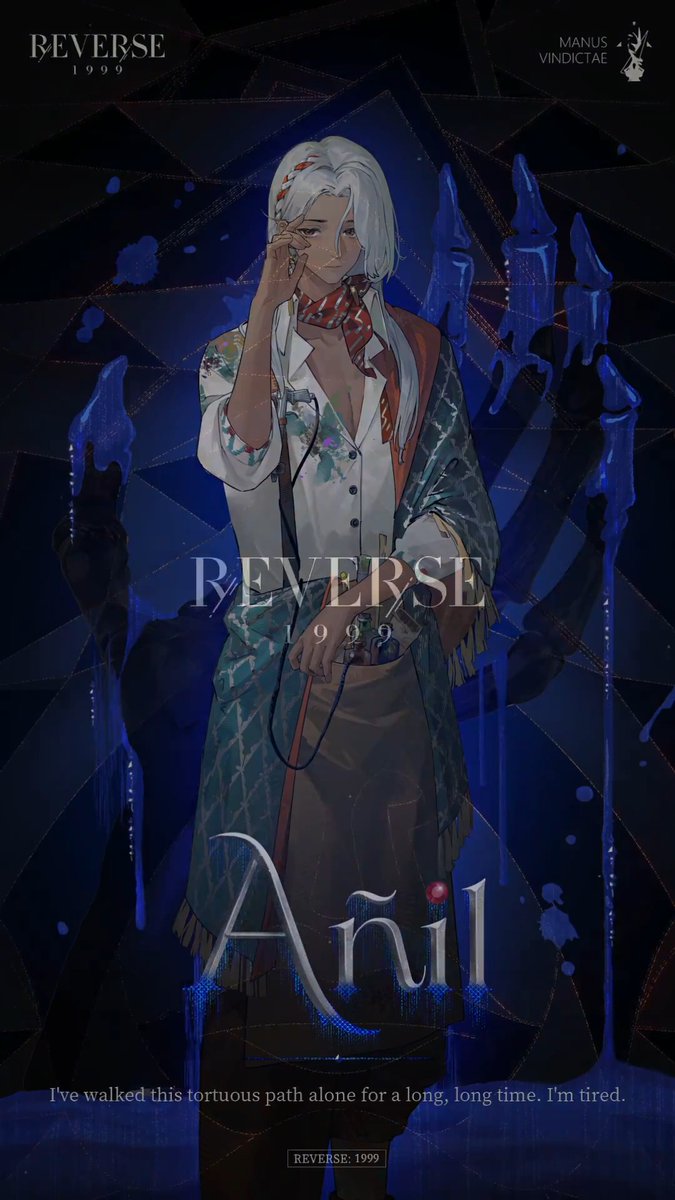 Try Añil's Arcane Pigments | Reverse: 1999 "Anything I can help you with, señorita. " Version 3.5 of #Reverse1999, "The Turquoise Serpent Club" is now available on Mobile and PC. #Reverse1999Ver3ꓸ5 #TheTurquoiseSerpentClub #Añil