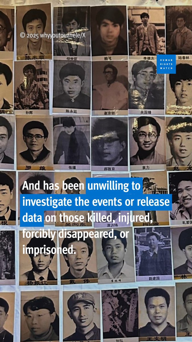 It's been 37 years since the June 1989 Tiananmen Massacre, when countless peaceful pro-democracy protesters were killed in Beijing. To this day, the Chinese government has failed to accept responsibility for its crimes. Learn more: