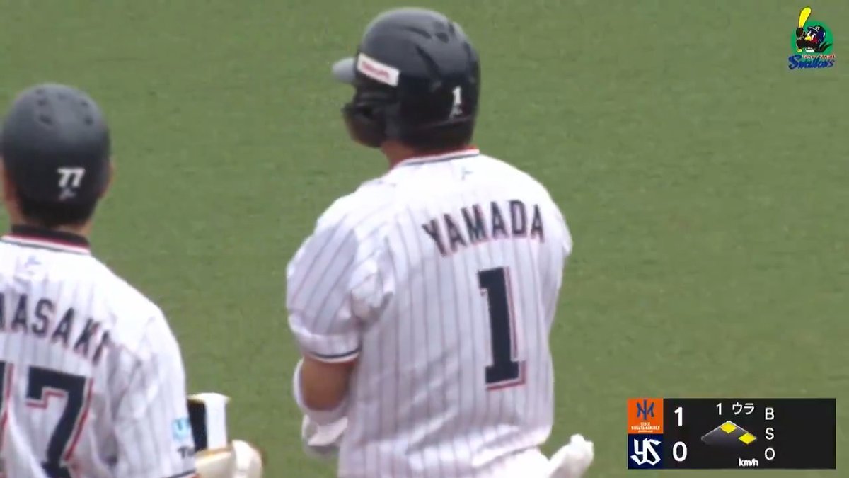 この背中が待ち遠しい 山田哲人 待望の一本 復帰5打席目で今季初ヒット ⚾️オイシックス×ヤクルト（ファーム） #イージースポーツ #swallows #だったらDAZN