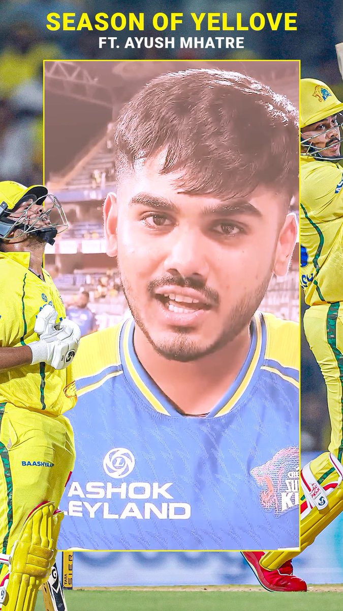 From fiery knocks to his wholesome charm, he made us go "Ayush Mhatre Da!" 💛 #WhistlePodu #Yellove