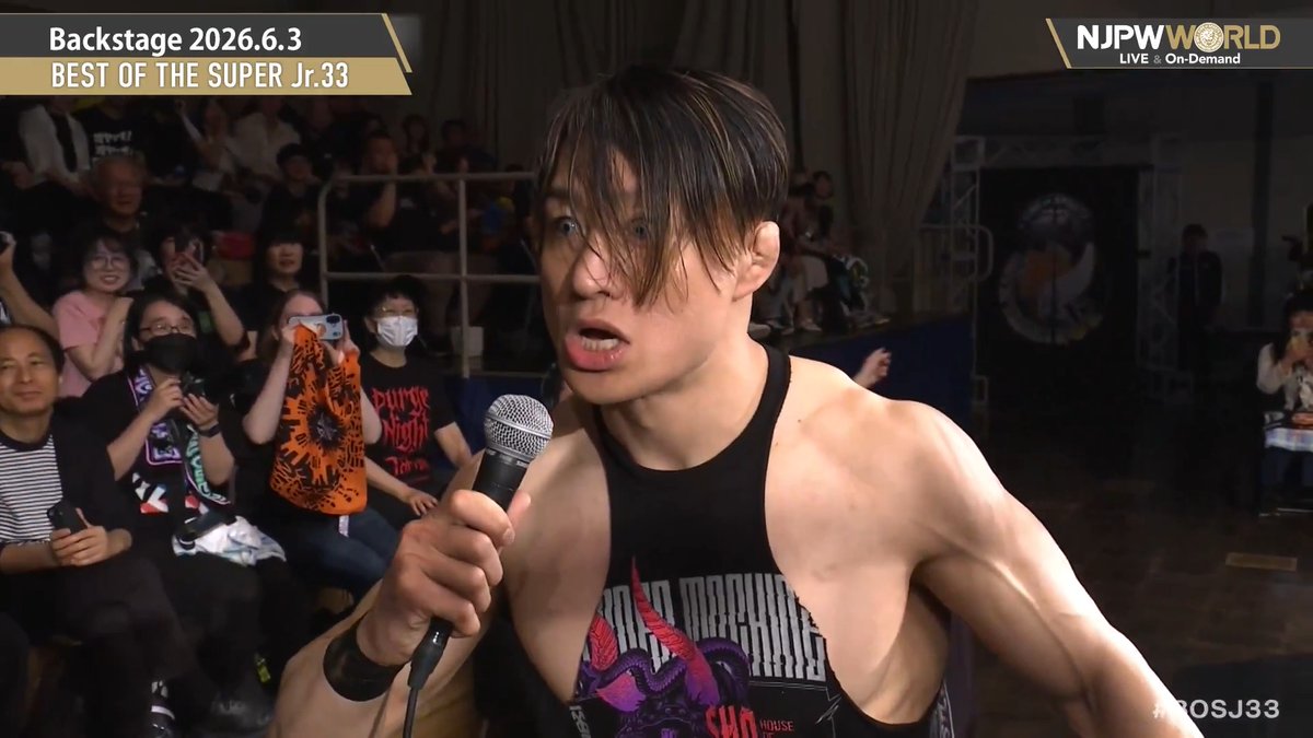 .SHO #HoT BEST OF THE SUPER Jr.33 (June. 3rd, 2026) Backstage comments! Watch FREE|無料公開中 ⇒ From the profile URL|「NJPW WORLD」で検索 6/3(水) #BOSJ33 のBSコメントを #NJPWWORLD で無料公開中!