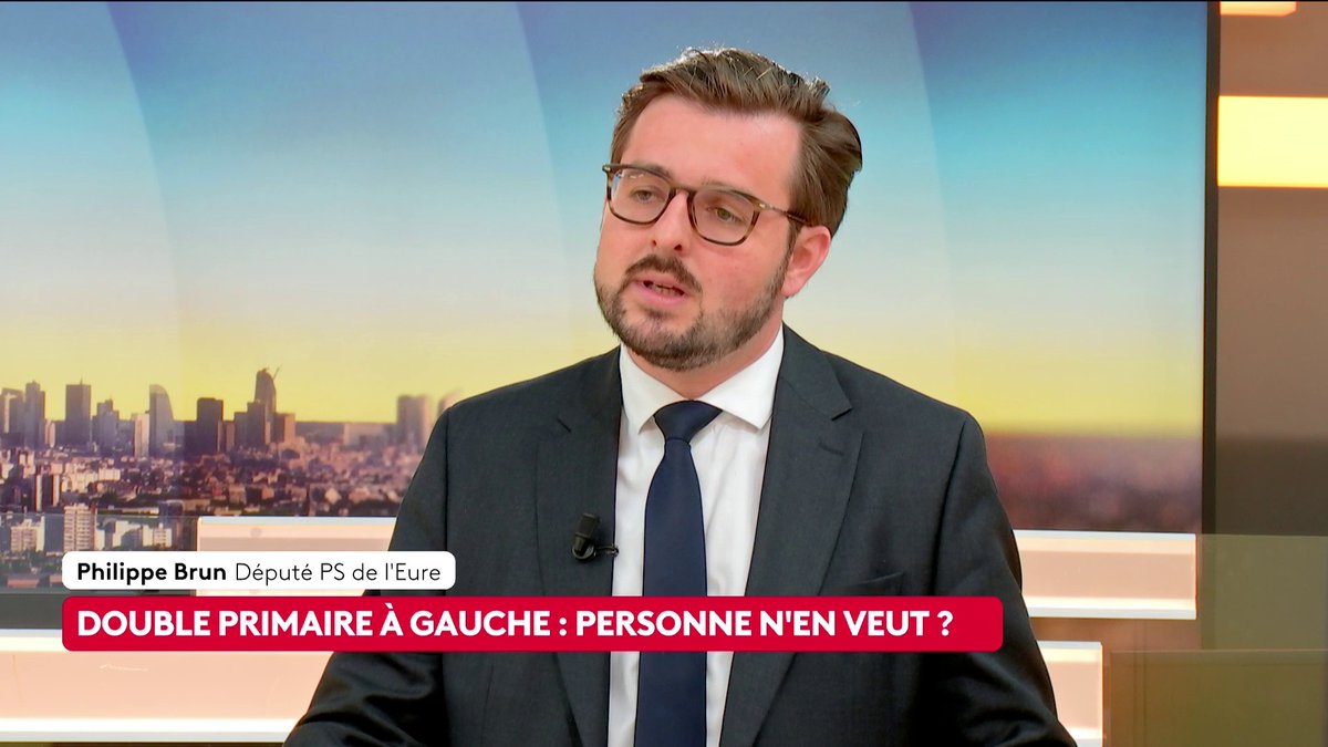 🔴 🗣 "Il faut que Raphaël Glucksmann comprenne une chose : il devra se soumettre à un vote des militants socialistes s'il souhaite être candidat" pour 2027, assure le député PS Philippe Brun. #canal16