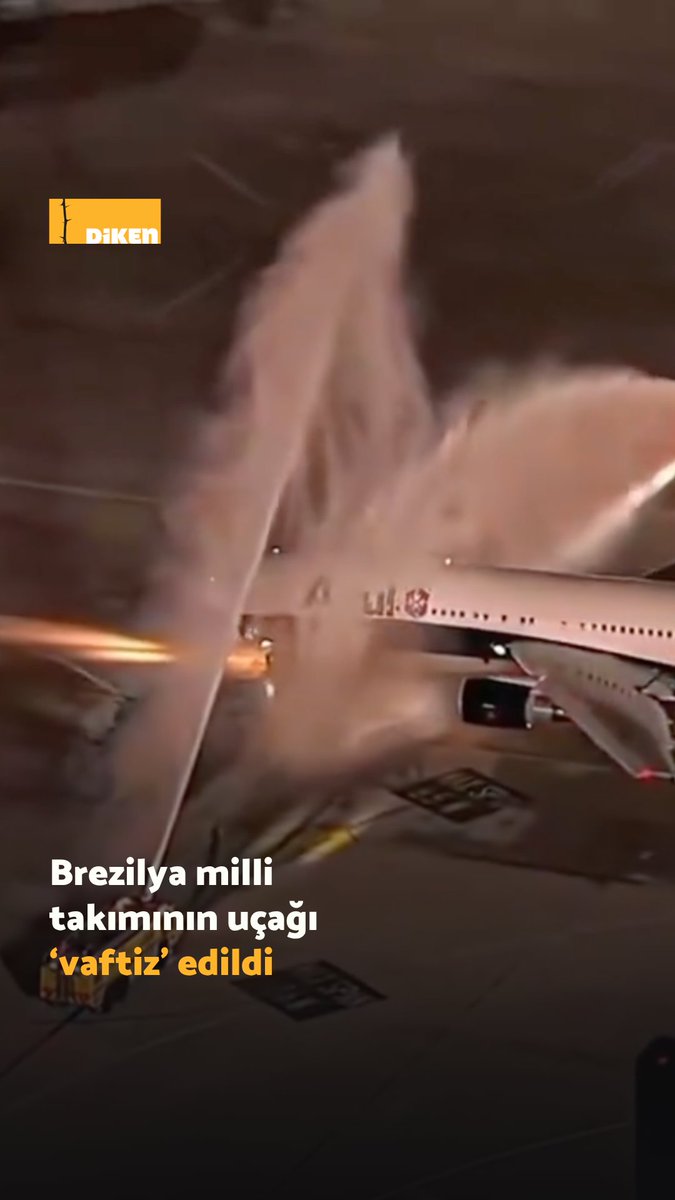 2026 Dünya Kupası’nda mücadele edecek Brezilya milli futbol takımının uçağı ülkeden uğurlanırken ‘vaftiz’ edildi.