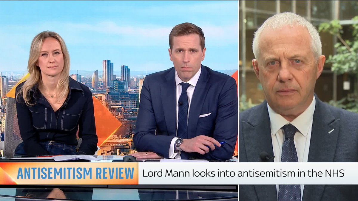 Lord John Mann: "A badge that says, 'I support Palestine', or a badge that says, 'I support Israel', I don't want my dentist to be wearing that when they are about to drill my teeth". This comes as the government accepts the findings of his review into antisemitism in the NHS.