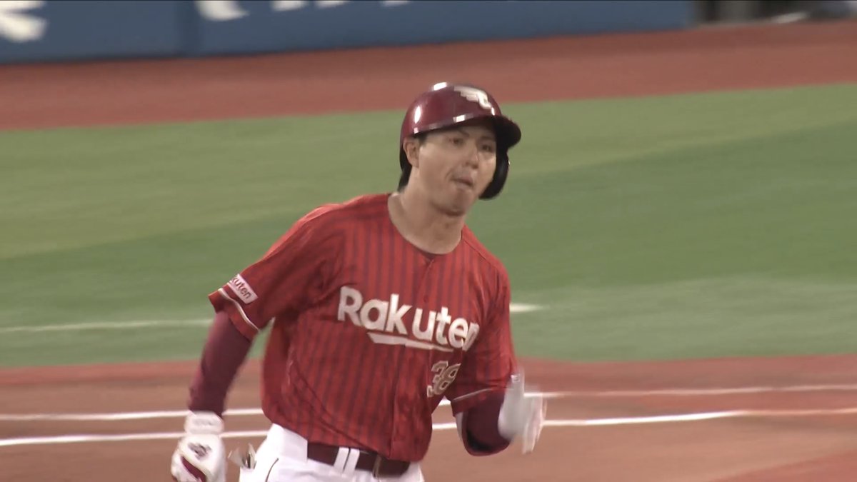 【1回表：DB 0-1 E】 #佐藤直樹 選手、先頭打者アーチ🌈 今季第5号となるソロホームランで チームに勢いをつけます💨 #RakutenEagles #強鷲革新