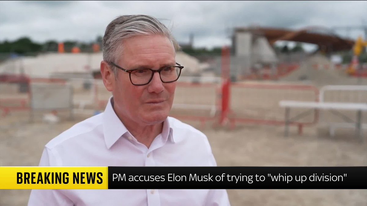 BREAKING: Starmer accuses Elon Musk of 'trying to whip up division in the UK' following the murder of Henry Nowak 📺 Sky 501