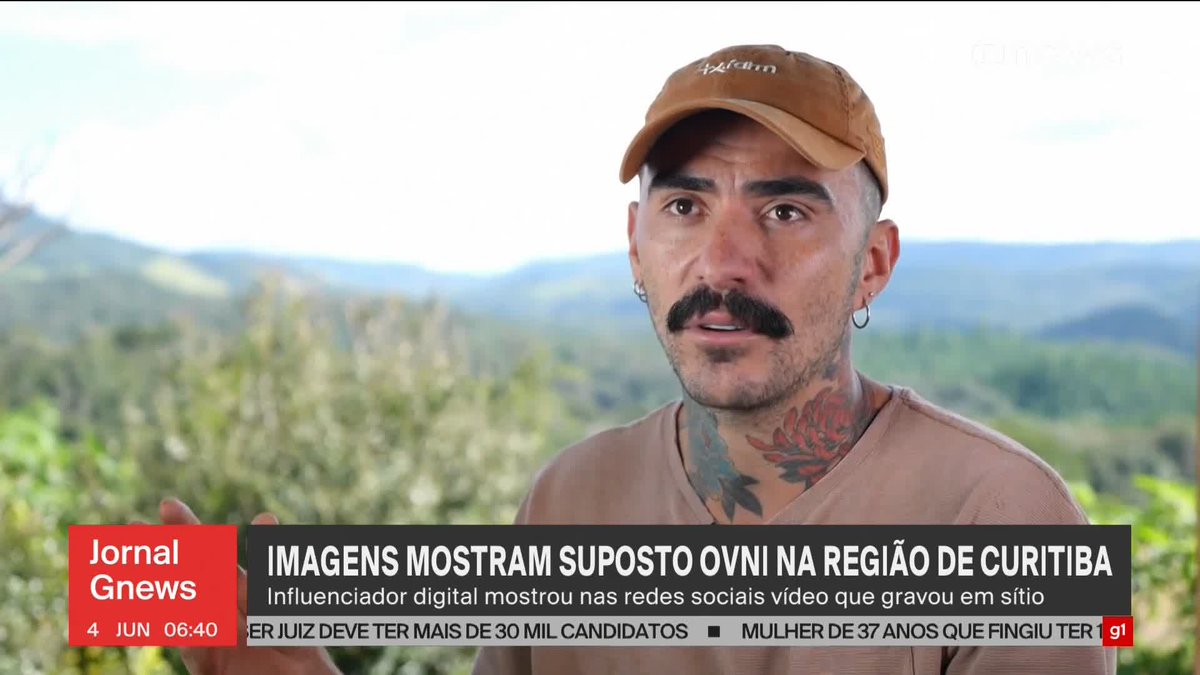 Influenciador digital intriga as redes sociais ao mostrar suposto OVNI na região de Campo Largo, no Paraná. ➡️ Assista à #GloboNews: #JornalGloboNews