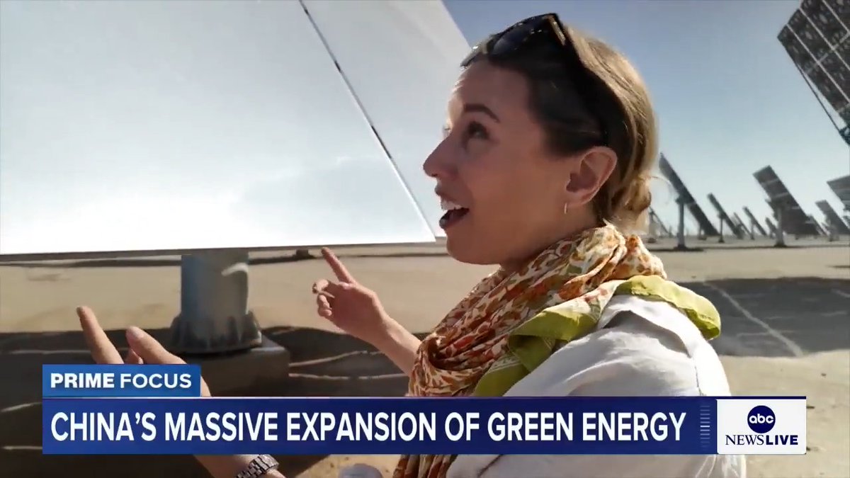 ABC News’ Britt Clennett travels to rural China where the country’s green energy investments, especially in solar energy, have worked to counter higher oil and gas prices.