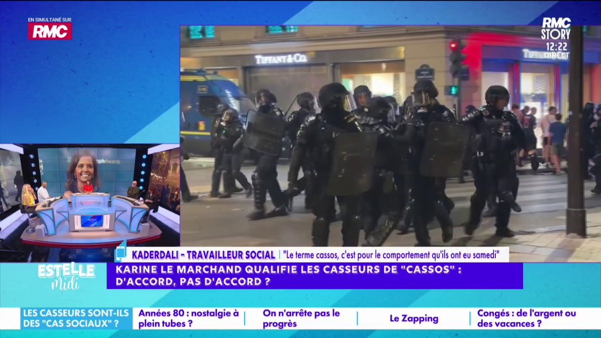 💥 Karine Le Marchand qualifie les casseurs de "cassos" 📞 Kaderdali : "À l'époque, quand on était content, on fêtait... Maintenant, quand on est content, on casse ! Ceux qui n'ont pas d'argent, il faut mettre les travaux d'intérêt général en place de manière automatique !"
