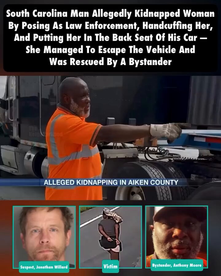 A North Carolina black woman was kidnapped by a white man posing as a law enforcement officer. A Then Jonath claimed to be law enforcement while assert control over the situation. That’s when the woman jumped in Moore’s truck and said: “No he is not. He tried to kidnap me, sir.